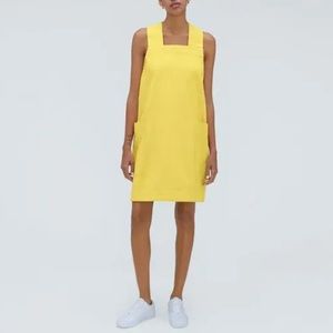 Everlane Cross Back Apron Mini Dress Sz M
